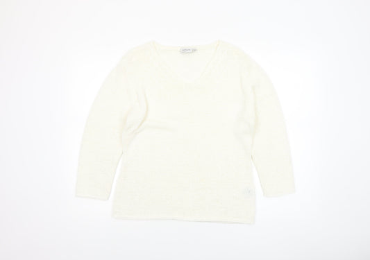 Womens UK Size M aliuja Ivory Pullover Jumper