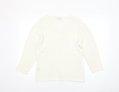 Womens UK Size M aliuja Ivory Pullover Jumper