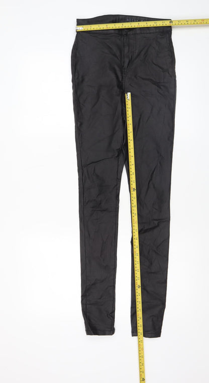 Womens UK Size XS Noisy may Slim Fit Jegging Black Trousers