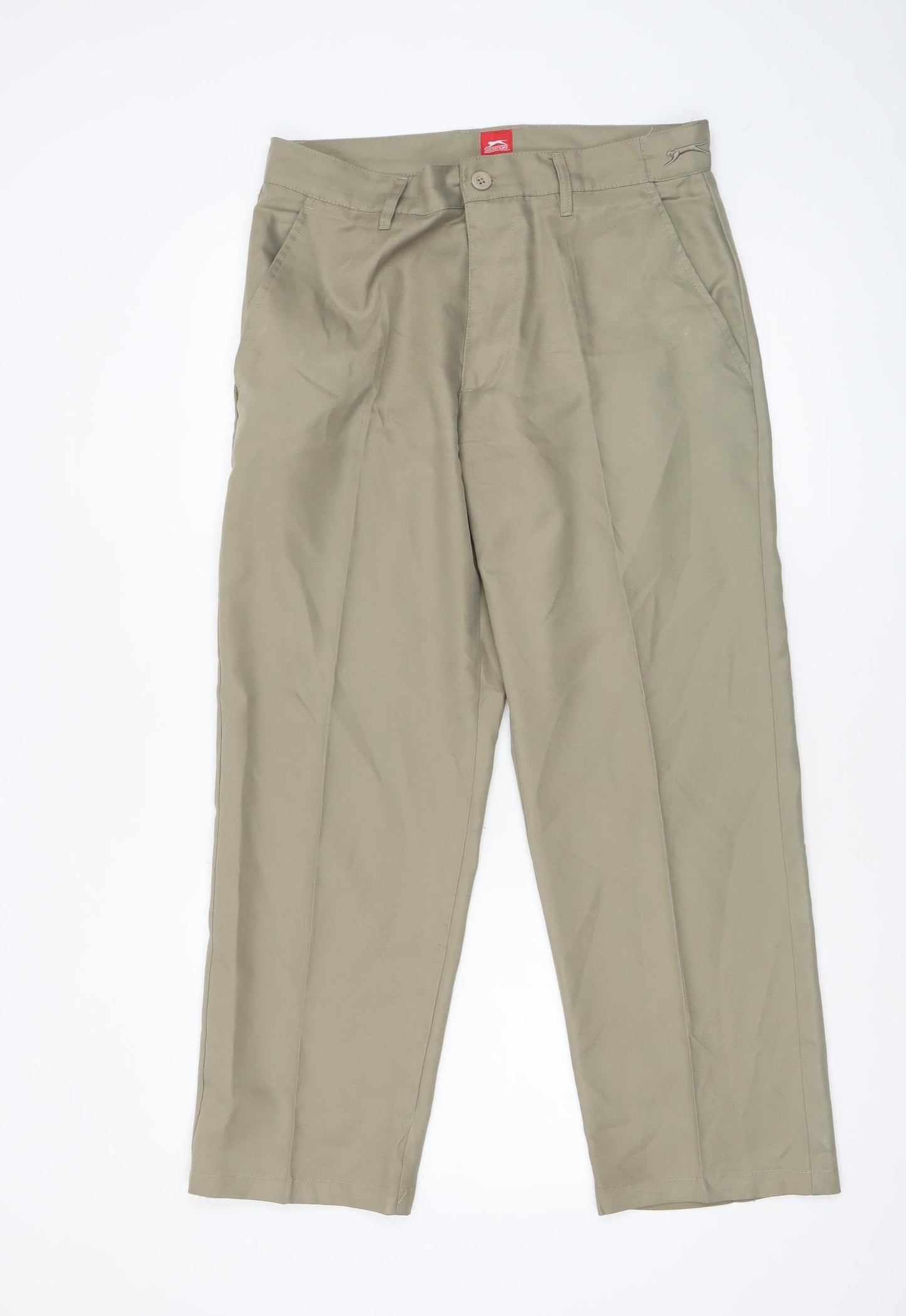 Mens UK Size M Slazenger Classic Fit Chino Beige Trousers