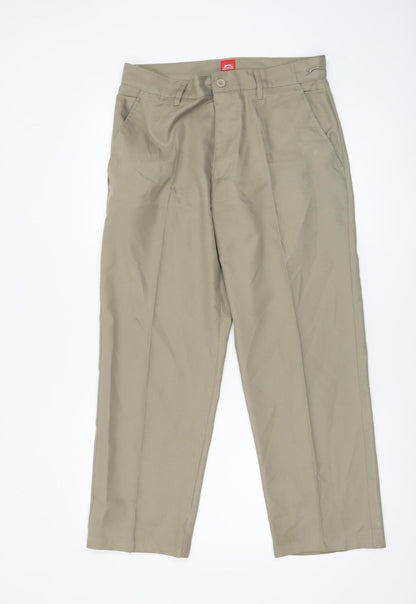Mens UK Size M Slazenger Classic Fit Chino Beige Trousers