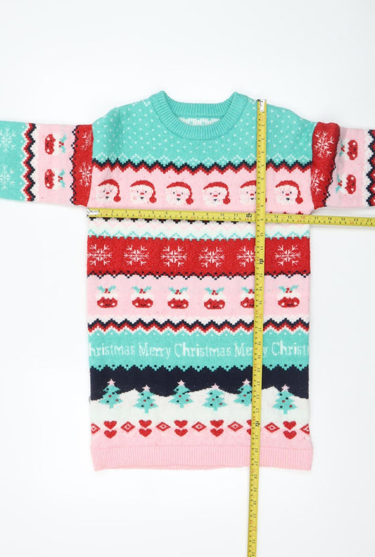 Girls UK Size 9-10 Years Dunnes Stores Multicoloured Pullover Jumper