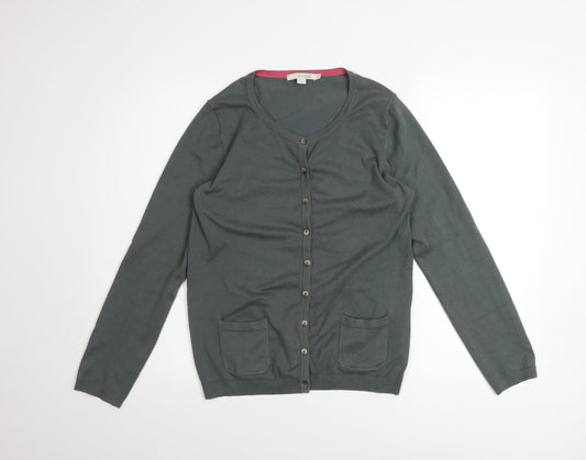 Womens UK Size 12 Boden Grey Cardigan Jumper