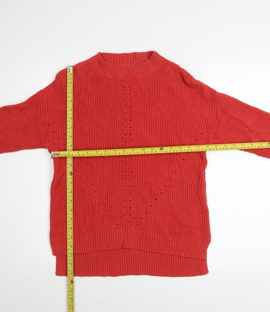 Womens UK Size 8 Fat Face Red Pullover Jumper