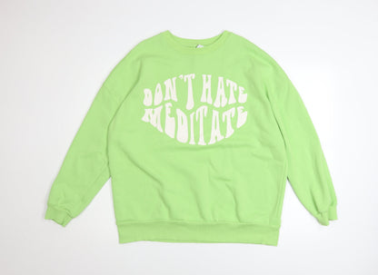 Womens UK Size M George Green Pullover Sweatshirt