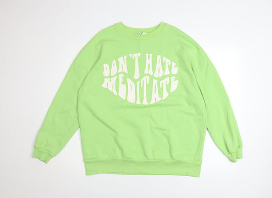 Womens UK Size M George Green Pullover Sweatshirt