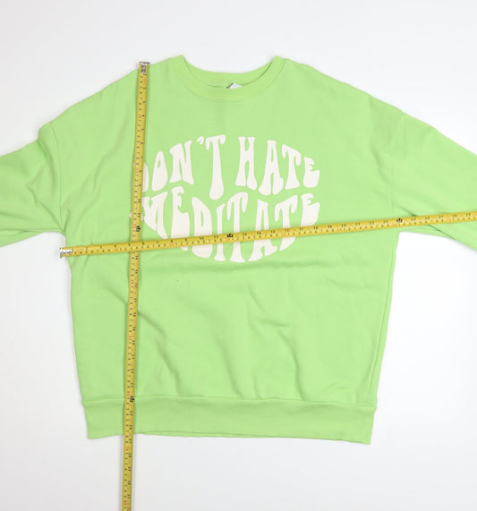 Womens UK Size M George Green Pullover Sweatshirt