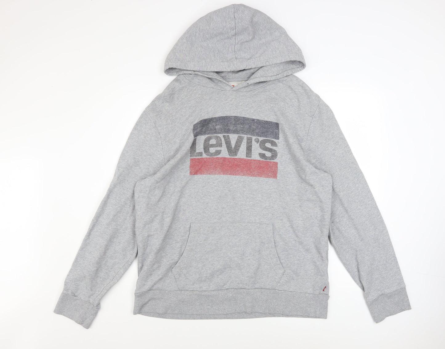 Mens UK Size L Levi's Grey Pullover Hoodie