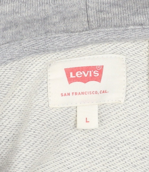 Mens UK Size L Levi's Grey Pullover Hoodie