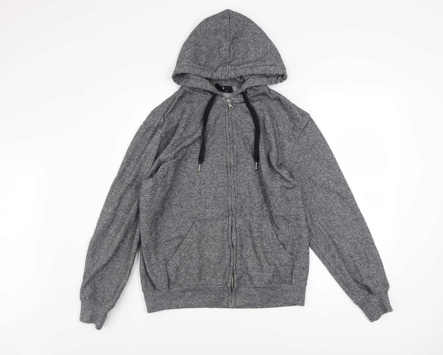 Mens UK Size S H&M Grey Full Zip Hoodie