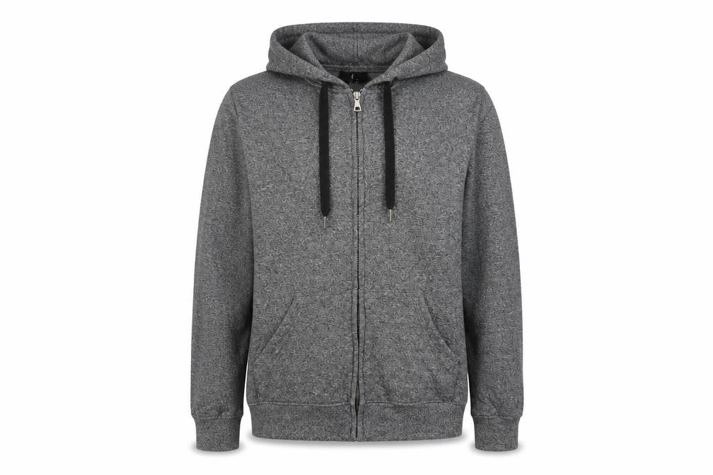 Mens UK Size S H&M Grey Full Zip Hoodie