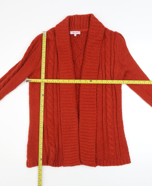 Marks and Spencer Women’s Orange Cable Knit Cardigan Size S