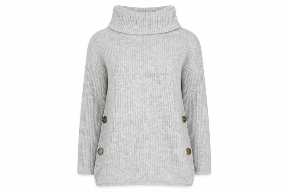 Womens UK Size M TU Grey Pullover Jumper