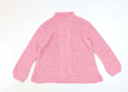 Womens UK Size 12 Ellos Pink Pullover Jumper