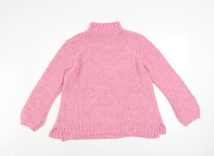 Womens UK Size 12 Ellos Pink Pullover Jumper