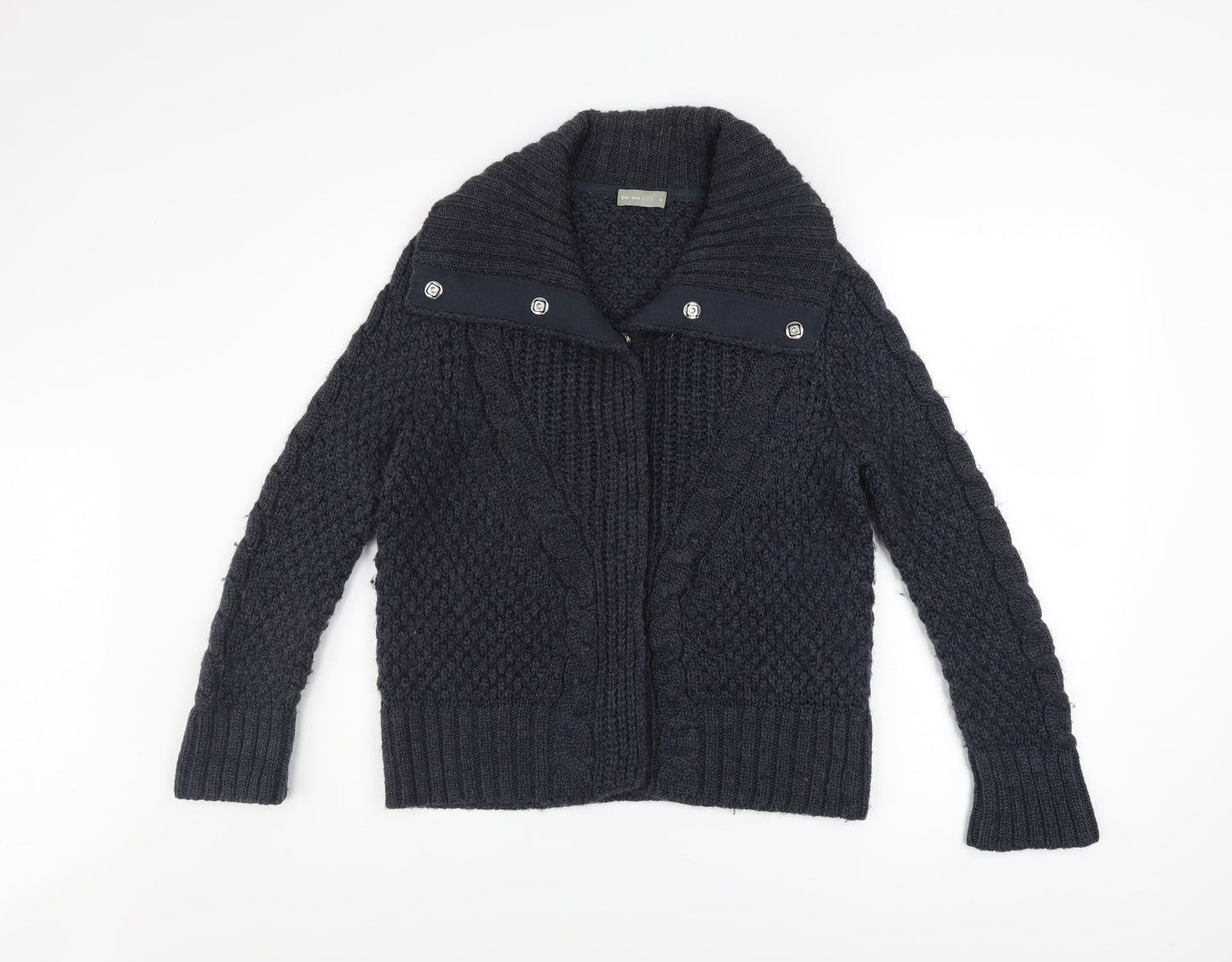 Womens UK Size S Marks and Spencer Blue Cardigan Jumper