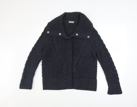 Womens UK Size S Marks and Spencer Blue Cardigan Jumper