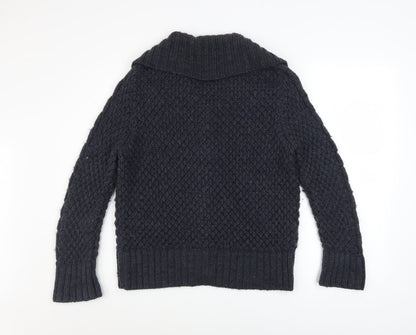 Womens UK Size S Marks and Spencer Blue Cardigan Jumper