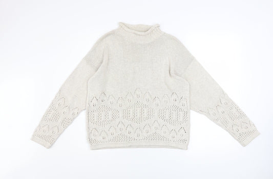 Womens UK Size 10 Dorothy Perkins Ivory Pullover Jumper