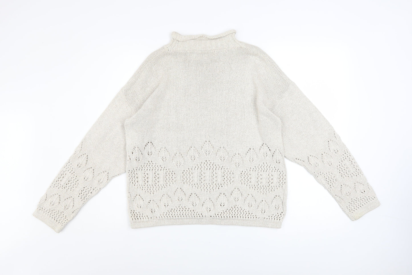 Womens UK Size 10 Dorothy Perkins Ivory Pullover Jumper