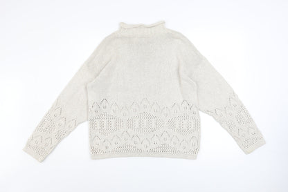 Womens UK Size 10 Dorothy Perkins Ivory Pullover Jumper