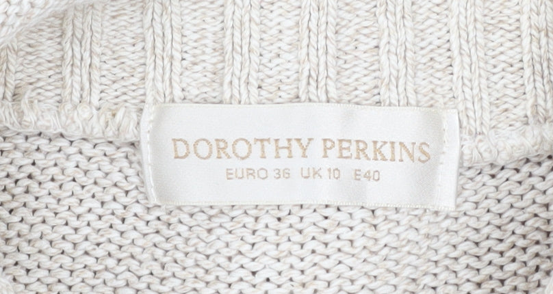 Womens UK Size 10 Dorothy Perkins Ivory Pullover Jumper