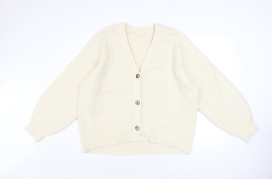 Womens UK Size XL GU Ivory Cardigan Jumper