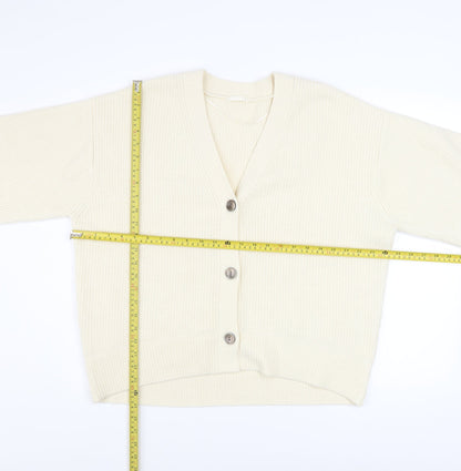 Womens UK Size XL GU Ivory Cardigan Jumper