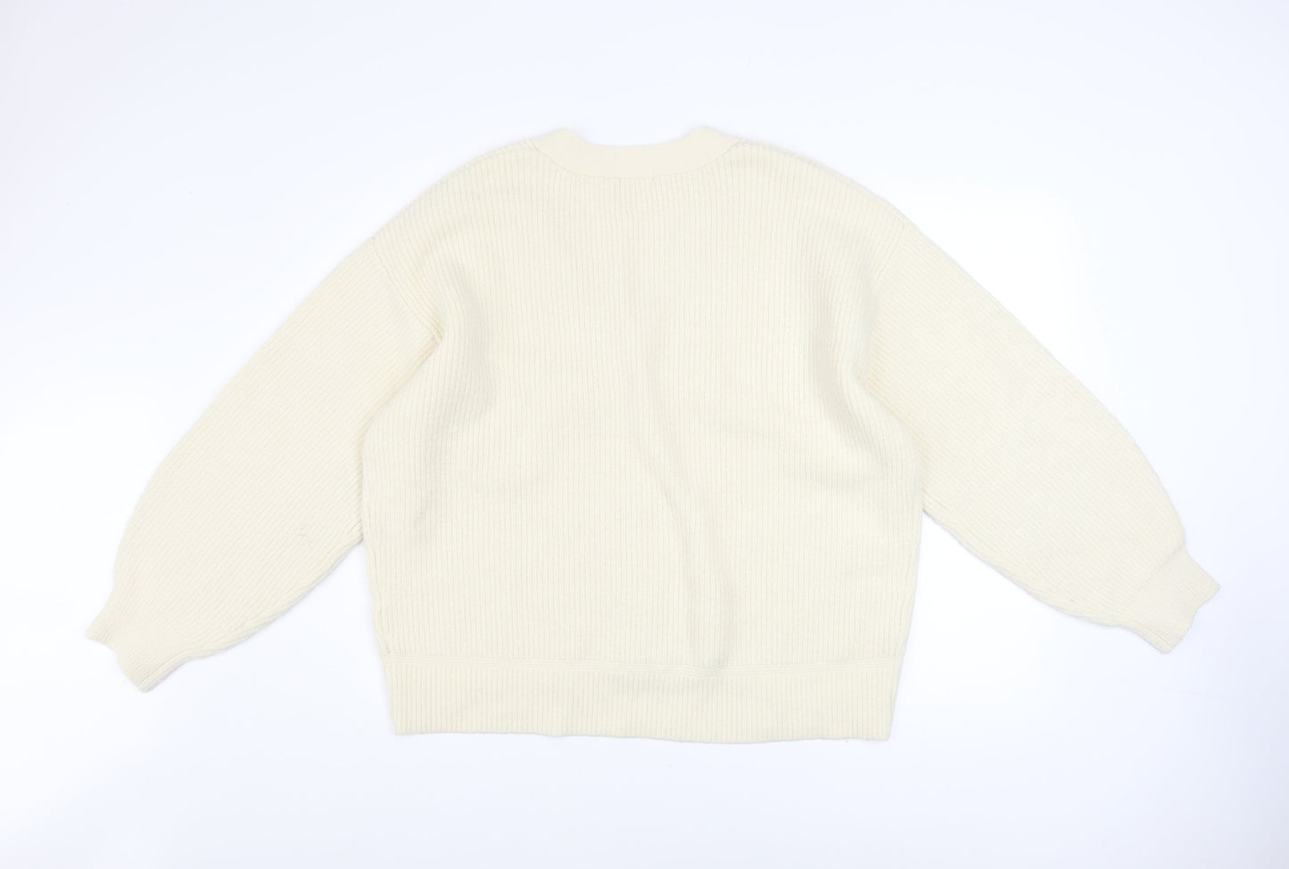 Womens UK Size XL GU Ivory Cardigan Jumper