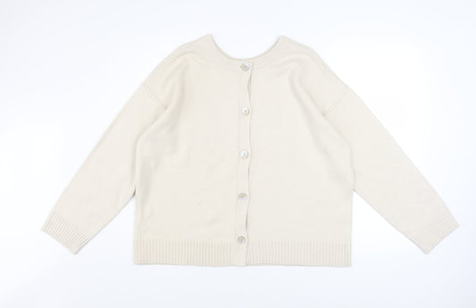 Womens UK Size XL GU Ivory Cardigan Jumper