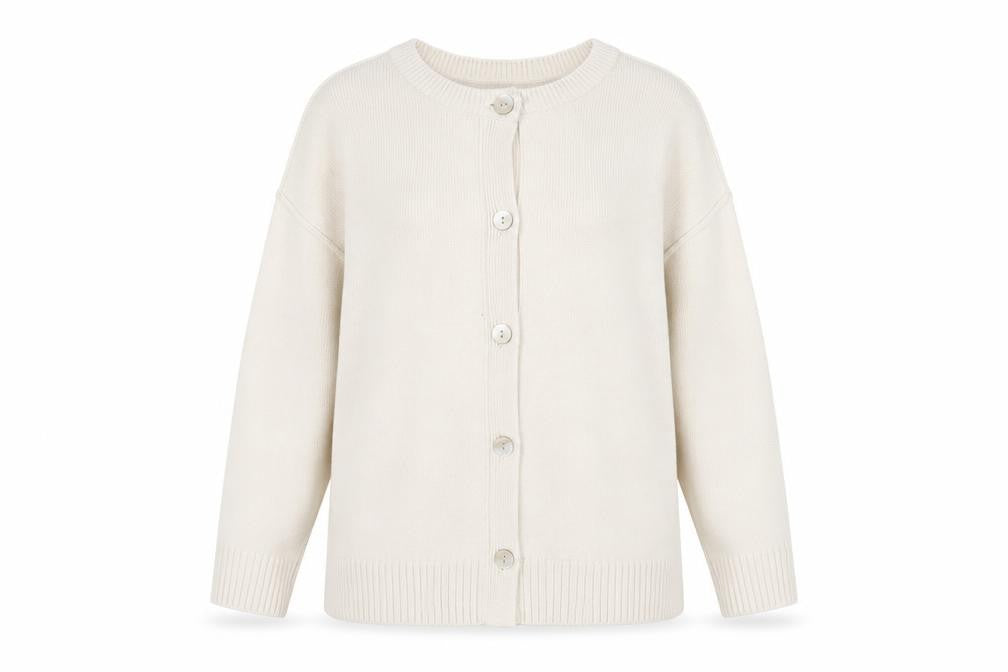 Womens UK Size XL GU Ivory Cardigan Jumper