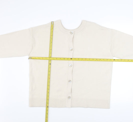 Womens UK Size XL GU Ivory Cardigan Jumper