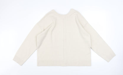 Womens UK Size XL GU Ivory Cardigan Jumper