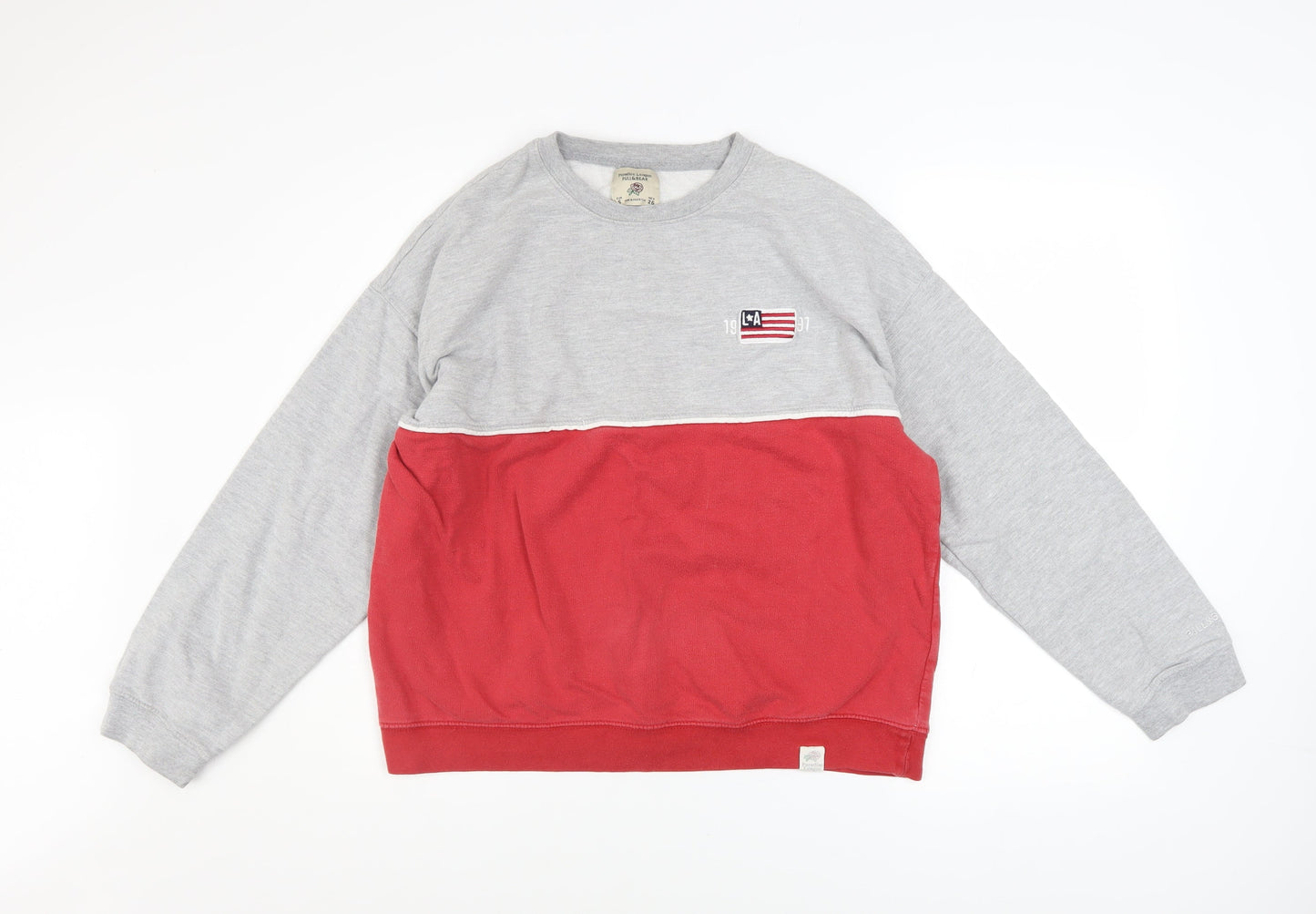 Womens UK Size S Pull & Bear Multicoloured Pullover Sweatshirt