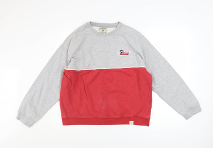 Womens UK Size S Pull & Bear Multicoloured Pullover Sweatshirt