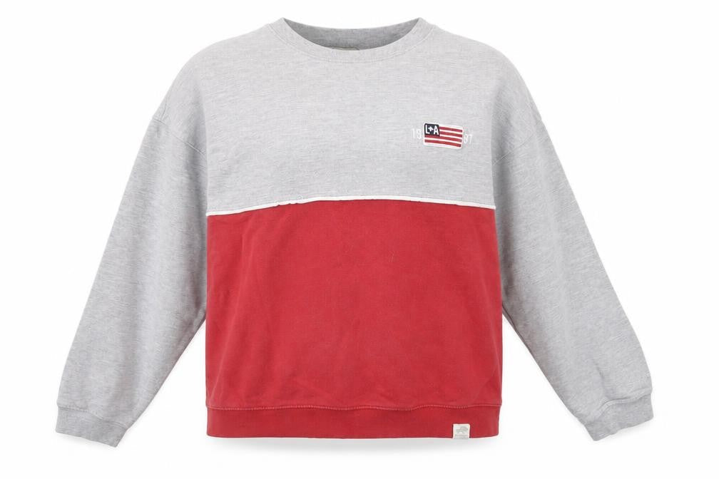 Womens UK Size S Pull & Bear Multicoloured Pullover Sweatshirt