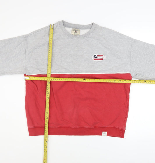 Womens UK Size S Pull & Bear Multicoloured Pullover Sweatshirt