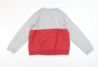Womens UK Size S Pull & Bear Multicoloured Pullover Sweatshirt
