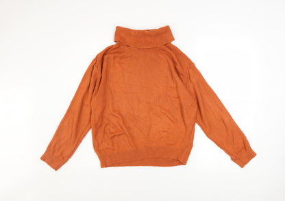 Womens UK Size S Boohoo Brown Pullover Jumper