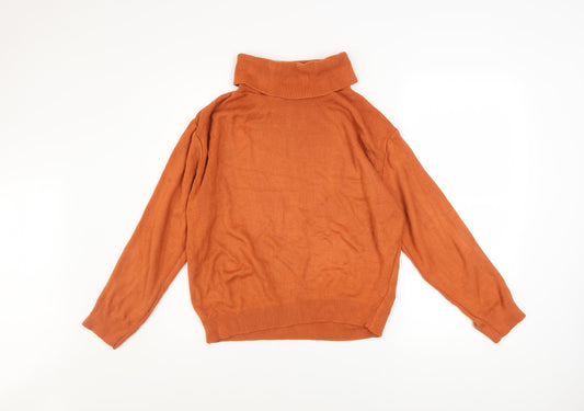 Womens UK Size S Boohoo Brown Pullover Jumper