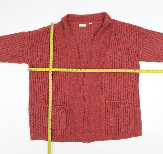 Womens UK Size 16 Fat Face Red Cardigan Jumper