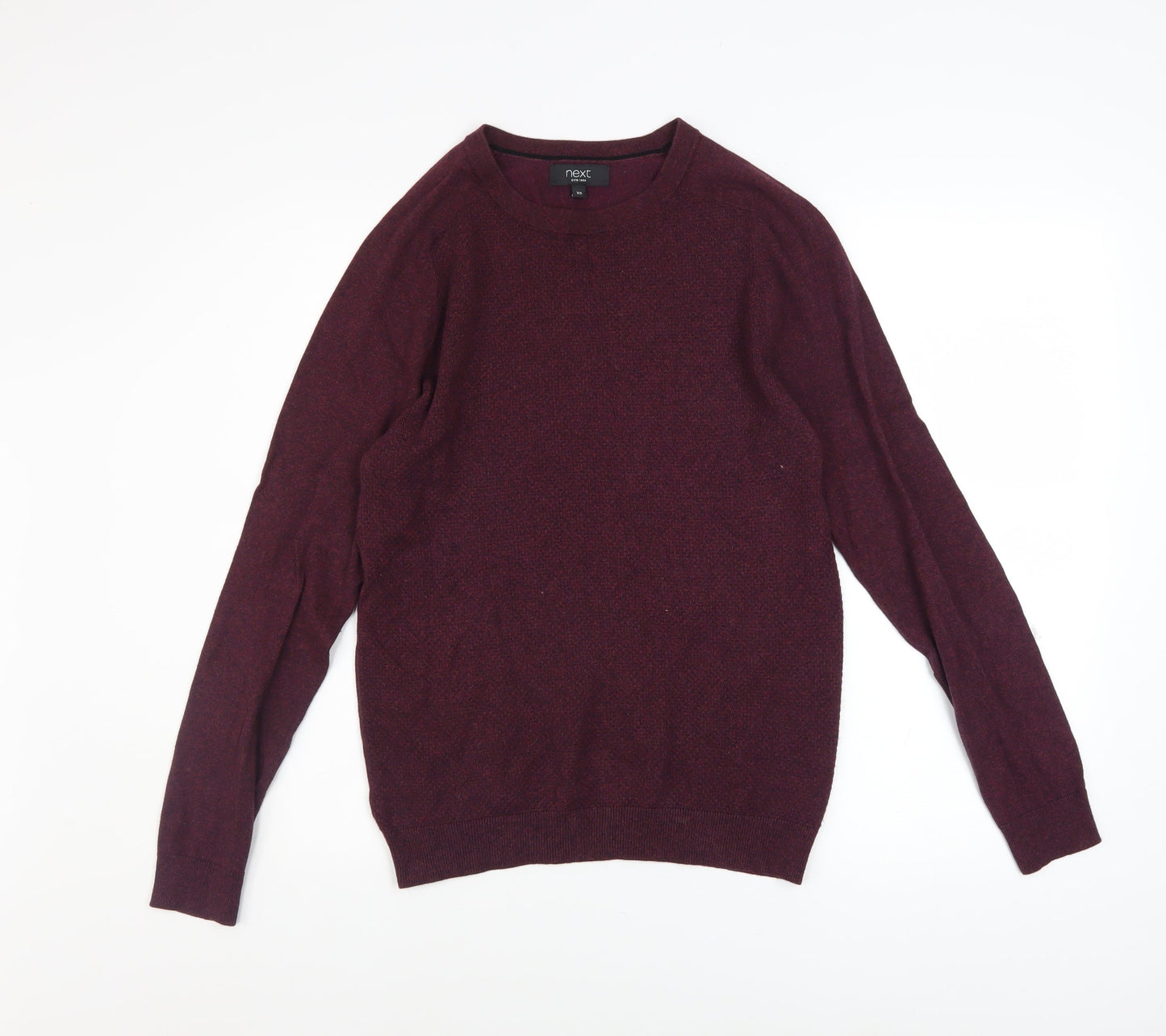 Mens UK Size XS NEXT Red Pullover Jumper