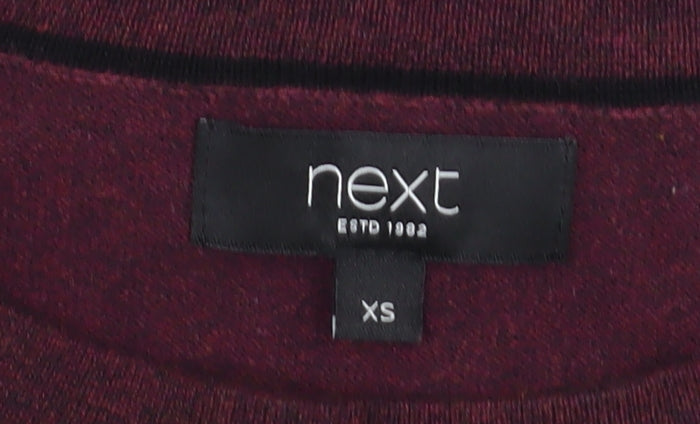 Mens UK Size XS NEXT Red Pullover Jumper