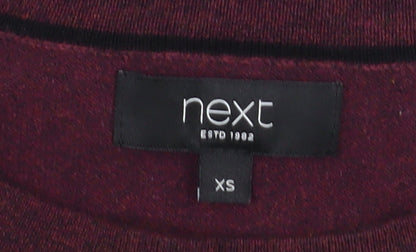 Mens UK Size XS NEXT Red Pullover Jumper