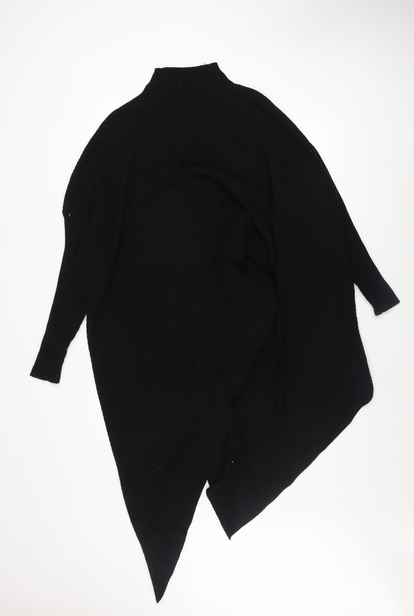 Womens UK Size One Size Moocci Black Cape Jumper