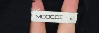Womens UK Size One Size Moocci Black Cape Jumper