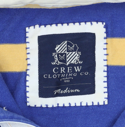 Mens UK Size M Crew Clothing Co. Blue Henley Sweatshirt