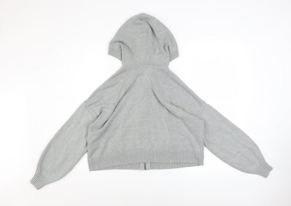 Womens UK Size XS Hollister Grey Full Zip Hoodie