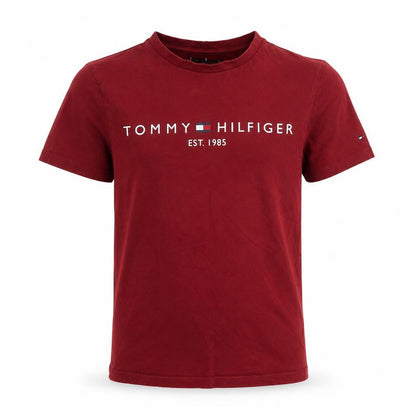 Boys UK Size 152 Tommy Hilfiger Red Basic T-Shirt