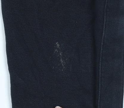 Nike Boys Black Jogger Cargo Trousers M 10-11 Years Cotton Fleece